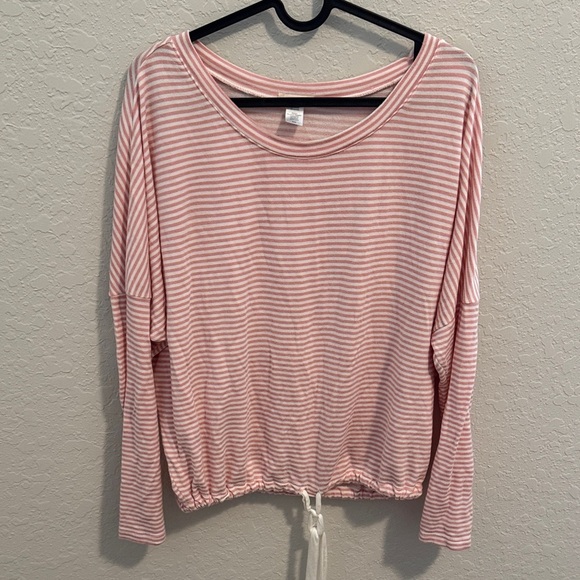 Eberjey Tops - Eberjey Sadie Stripes Slouchy Long Sleeve Top